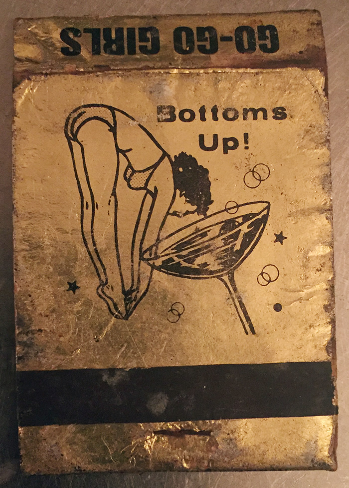 go-go girls matchbook gus goldmine 1333 Main kansas city Missouri